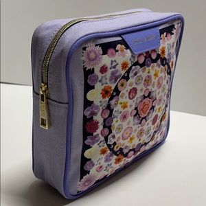 🆕 Estee Lauder Purple Floral Cosmetic Bag